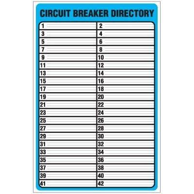 electric breaker box labels|breaker box labels free.